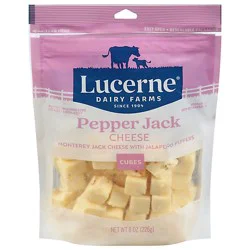 Lucerne Pepper Jack Cheese Cubes 8 Oz - 8 Oz
