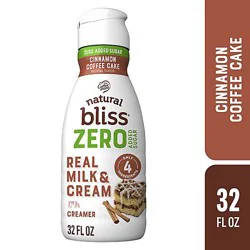 Nestle Coffee Mate Natural Bliss Cinnamon Coffee Cake Zero Sugar - 32 Fl. Oz.