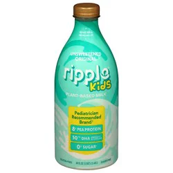 Ripple Milk Plant Based Kids Unsweetened - 48 Fz