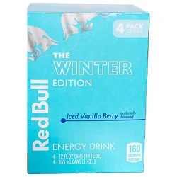 Red Bull Winter Edition Vanilla Berry - 4-12 Oz