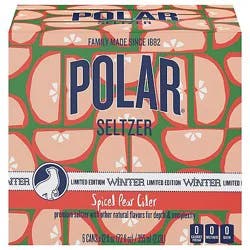Polar Seltzer Spiced Pear 6-12fz - 6-12 Fz