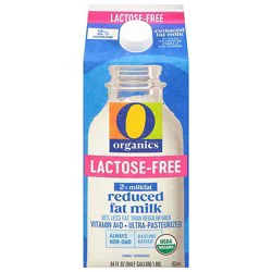 O Organics 2% Reducd Fat Lactose Free Milk 64 Fl. Oz. - 64 Fl. Oz.