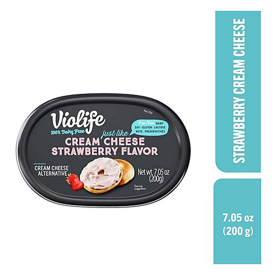 slide 1 of 1, Violife Just Like Cream Cheese Strawberry 7.05oz - 7.05 Oz, 7.05 oz