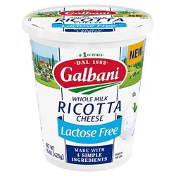 Galbani Lactose Free Ricotta Cheese - 15 Oz