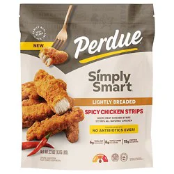 Simply Smart Chicken Breast Strips Spicy Breaded - 22 Oz