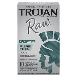 Trojan Raw Non Latex Condom 10ct - 10 Ct
