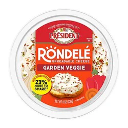 Rondele Cheese Spread Garden Veggie - 8 Oz