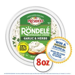 Rondele Cheese Spread Garlc & Herbs - 8 Oz