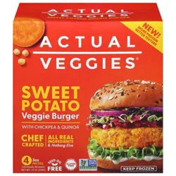 Actual Veggies Burger Veggie Sweet Potato - 12 Oz