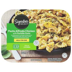 Signature Select Pesto Alfredo Chicken With Farfalle Pasta - 10 Oz