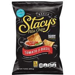 Stacys Pita Chips Tomato And Basil - 7.3 Oz