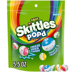 Skittles Pop'd Sour Stand Up Pouch - 5.5 Oz
