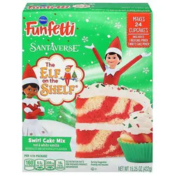 Pillsbury Funfetti The Elf On The Shelf Swirl Cake Mix 15.25 Oz Box - 15.25 Oz