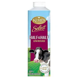 Kemps Select Uht Half & Half Tetra Top Paper Quart 32 Fz - 32 Fz