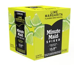 Minute Maid Spiked Lime Margarita Wine - 4-200ml
