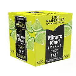 Minute Maid Spiked Lime Margarita Wine - 4-200ml