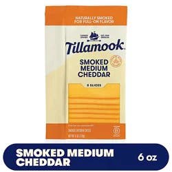 Tillamook Smoked Medium Cheddar Cheese Slices - 6 Oz