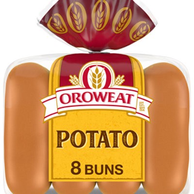 slide 1 of 1, Oroweat Potato Hot Dog Buns - 15 Oz, 15 oz