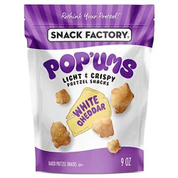 Snack Factory Pop'ums White Cheddar Pretzel Snacks - 9 Oz