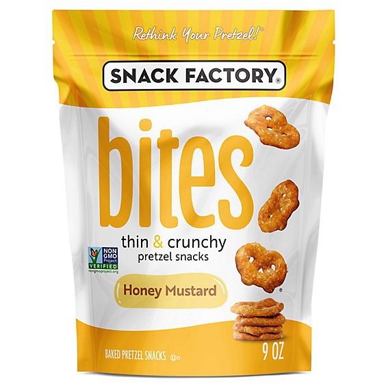 slide 1 of 11, Snack Factory Bites Honey Mustard Pretzel Snacks - 9 Oz, 9 oz