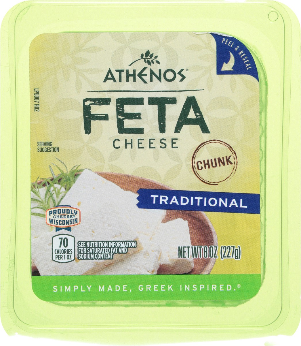 slide 7 of 11, Athenos Traditional Feta Cheese - 8 Oz, 8 oz