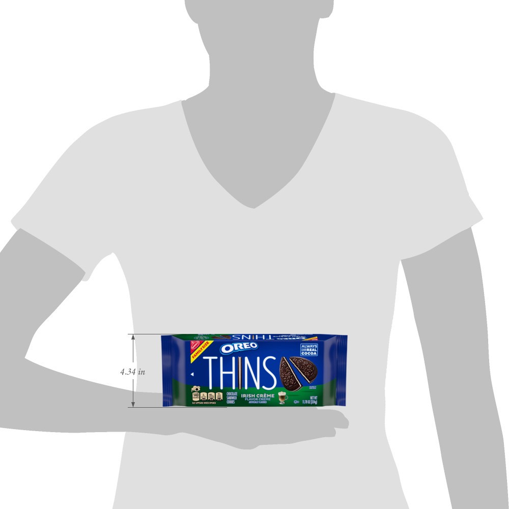 slide 10 of 13, Oreo Thins Irish Creme 11.78oz - 11.78oz, 11.78 oz