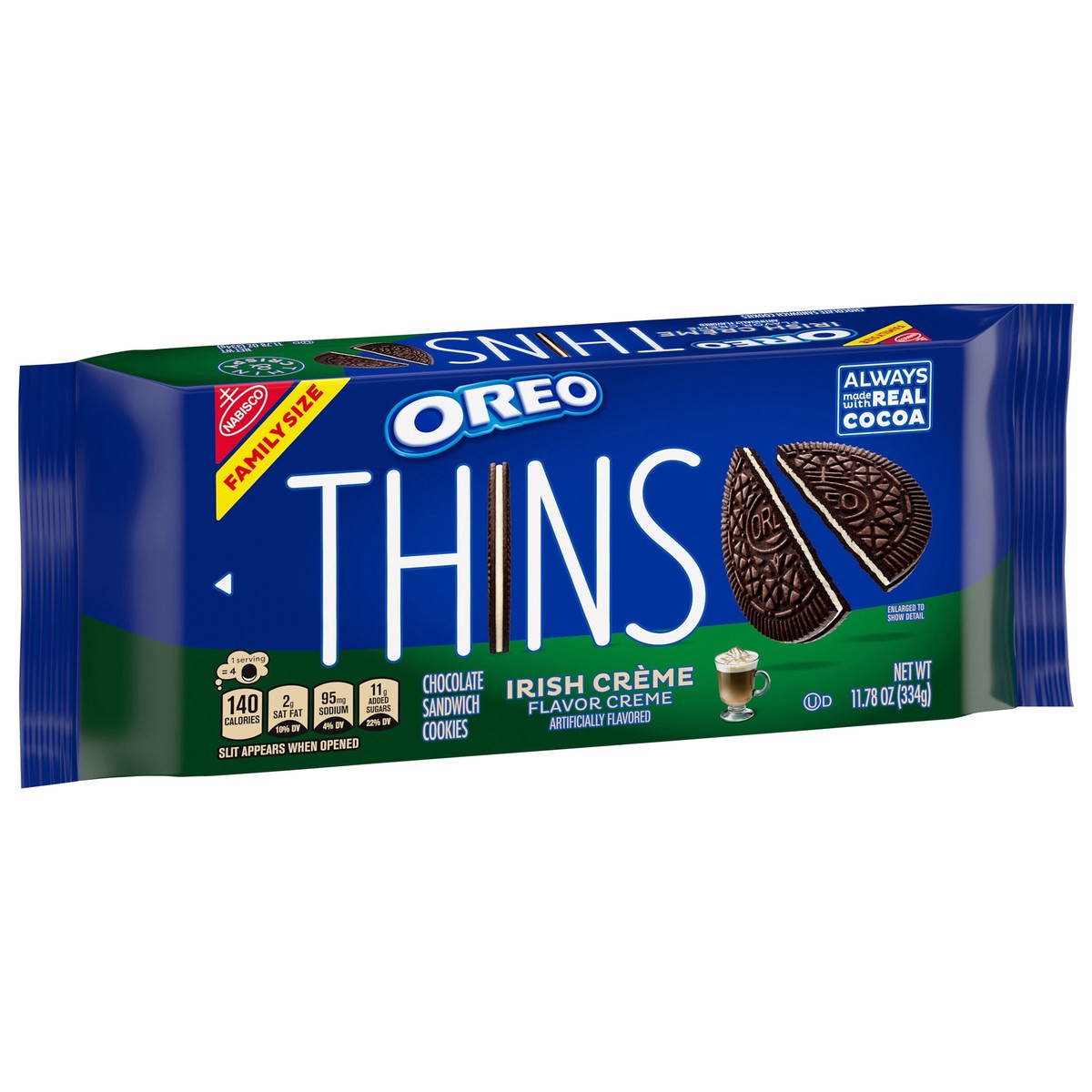 slide 7 of 13, Oreo Thins Irish Creme 11.78oz - 11.78oz, 11.78 oz