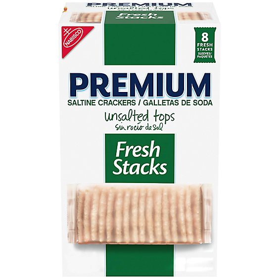 slide 1 of 1, Premium Crackers Unsalted 14.2oz - 14.2 Oz, 14.2 oz