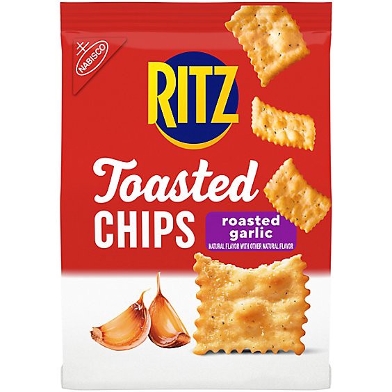 slide 1 of 3, Ritz Toasted Chips Roasted Garlic - 8.1 Oz, 8.1 oz