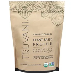Truvani Plant Protein Powder Chocolate - 23.63 Oz
