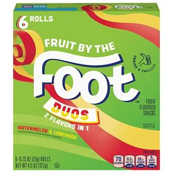Fruit By The Foot Sour Flavored Snacks - 6 Count