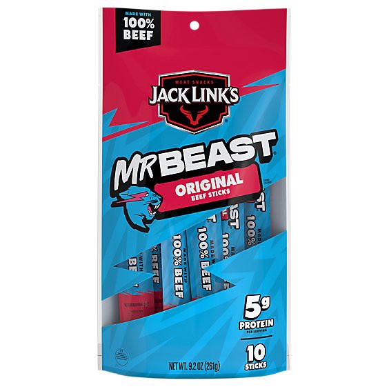 slide 1 of 1, Jack Links Original Stick Beef Msg Free 9.2oz - 9.2 Oz, 9.2 oz