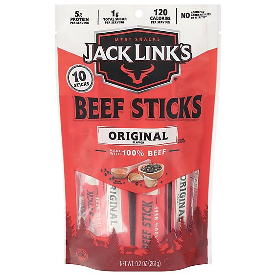 slide 1 of 8, Jack Links Original Stick Beef Msg Free 9.2oz - 9.2 Oz, 9.2 oz