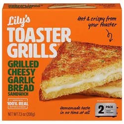 Lily's Toaster Grills Grilled Cheesy Bread Sandwich - 7.3 Oz