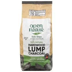 Open Nature Charcoal Hardwood Lump 15 Lb - 15 Lb