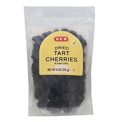 slide 1 of 1, H-E-B Dried Tart Cherries, 6 oz