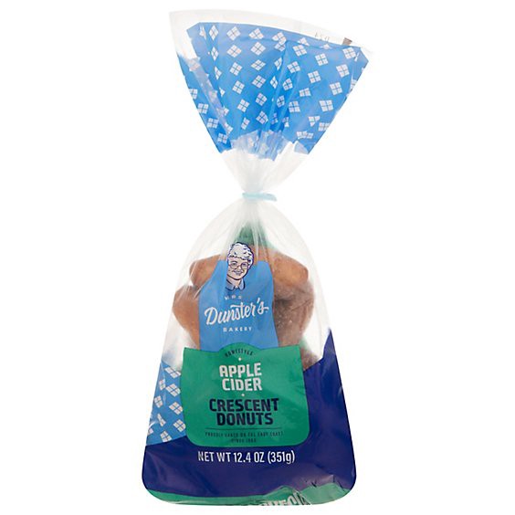slide 1 of 1, Mrs Dunsters Apple Cider Crescent Donuts - 12 Oz, 12 oz