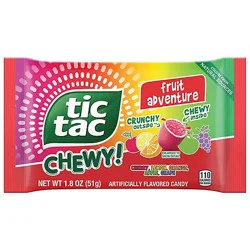 Tic Tac Chewy! Fruit Adventure Candy Fruit Candy - 1.8 Oz