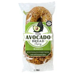 The Avocado Bread Company Multigrain Everything Bagels - 14.8 Oz