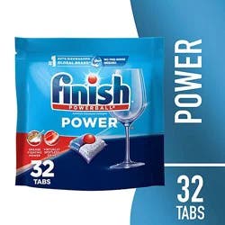 Finish Powerball Power Automatic Dishwasher Detergent 32 Tabs - 32 Ct