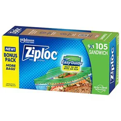 Ziploc Sandwich Bag - 105 Ct