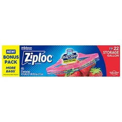 Ziploc Storage Bags Gallon - 22 Ct