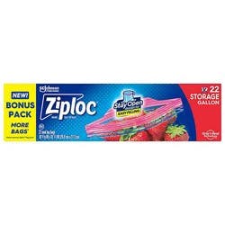 Ziploc Storage Bags Gallon - 22 Ct