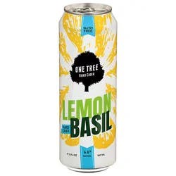 One Tree Hard Cider Lemon Basil Can - 19.2 Fz