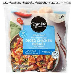 Signature Select Chicken Breast Diced Pieces Fz 40 Oz - 40 Oz