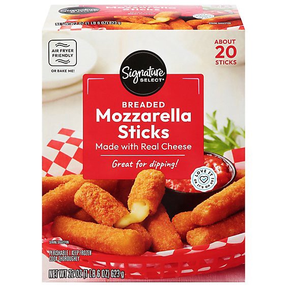 slide 1 of 1, Signature Select Mozzarella Sticks Breaded 22 Oz - 22 Oz, 22 oz