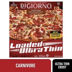 Digiorno Ultra Thin Crust Loaded Carnivore Frozen Pizza - Box 15 Oz - 15 Oz