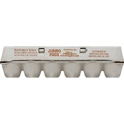 Natures Yoke Organic Free-Range Jumbo Brown Eggs, Dozen, 12 Ct - 12 Ct