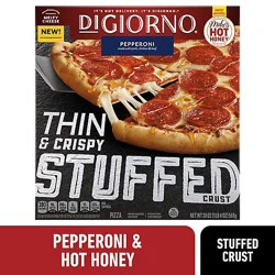 Digiorno Crispy Thin Stuffed Crust Pepperoni And Hot Honey Frozen Pizza Box - 20 Oz - 20 Oz