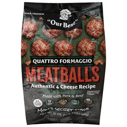 Our Best Quattro Formaggio Meatballs 21 Oz - 21 Oz